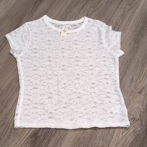 Aerie White Lace Short Sleeve Tee Nwt Multiple Available